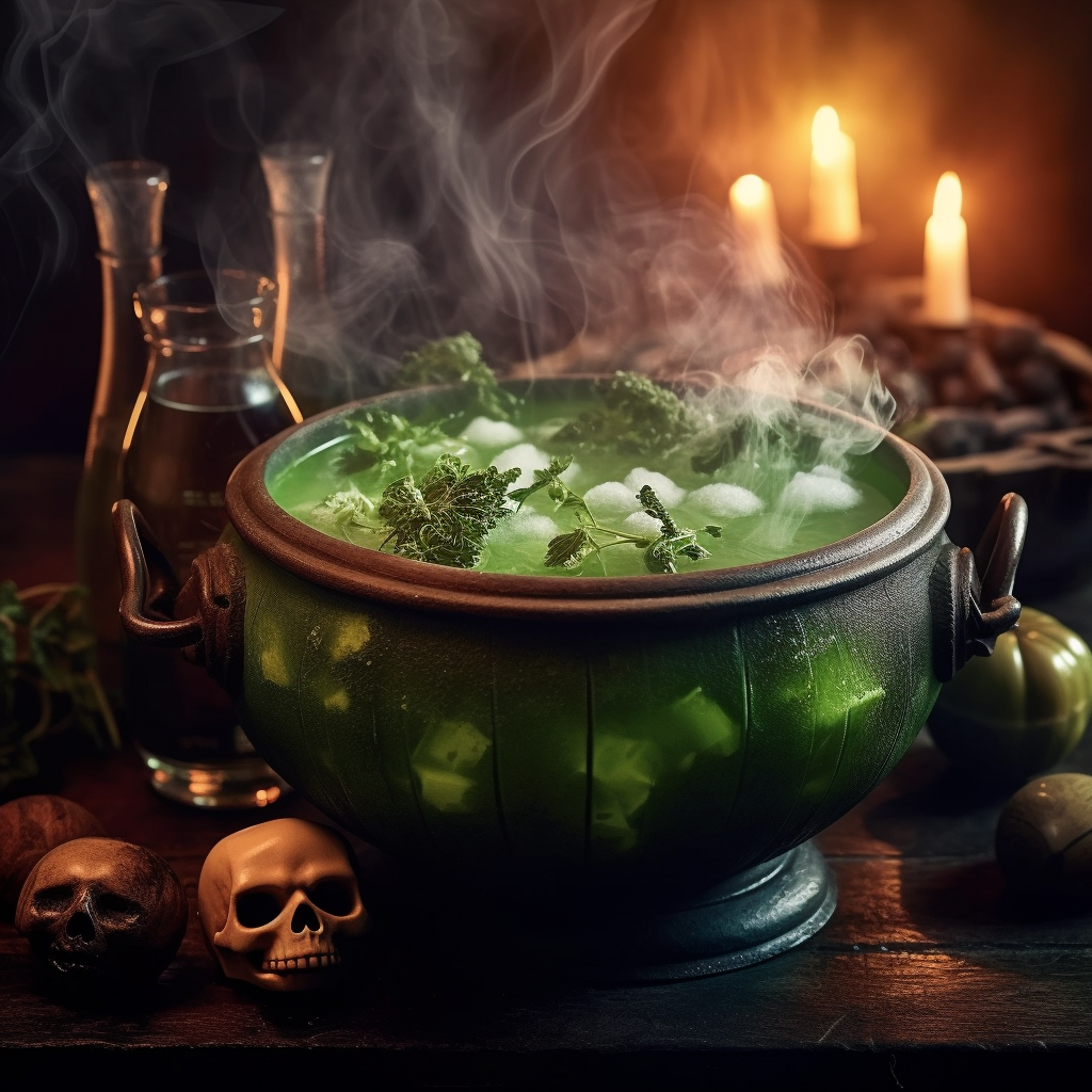Witch's Brew Greens Smoothie: a healthy and delicious Halloween treat