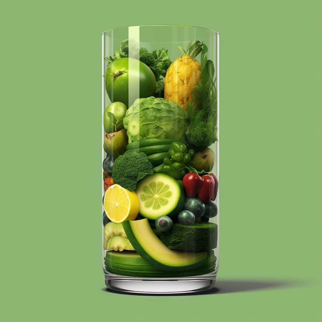 What Greens Are Best for Gut Issues? Fruits and vegetables in a jar