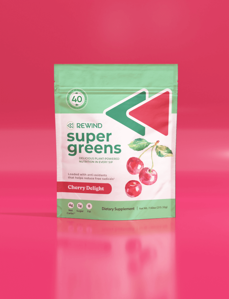 Cherry flavor super greens powder