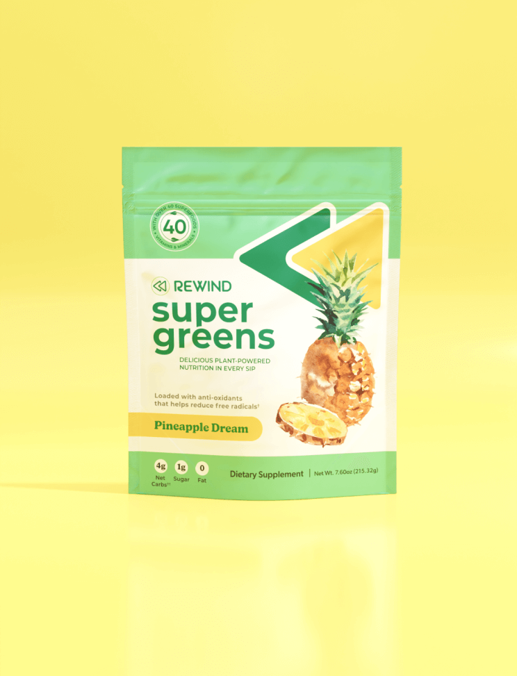 Pineapple flavor super greens powder